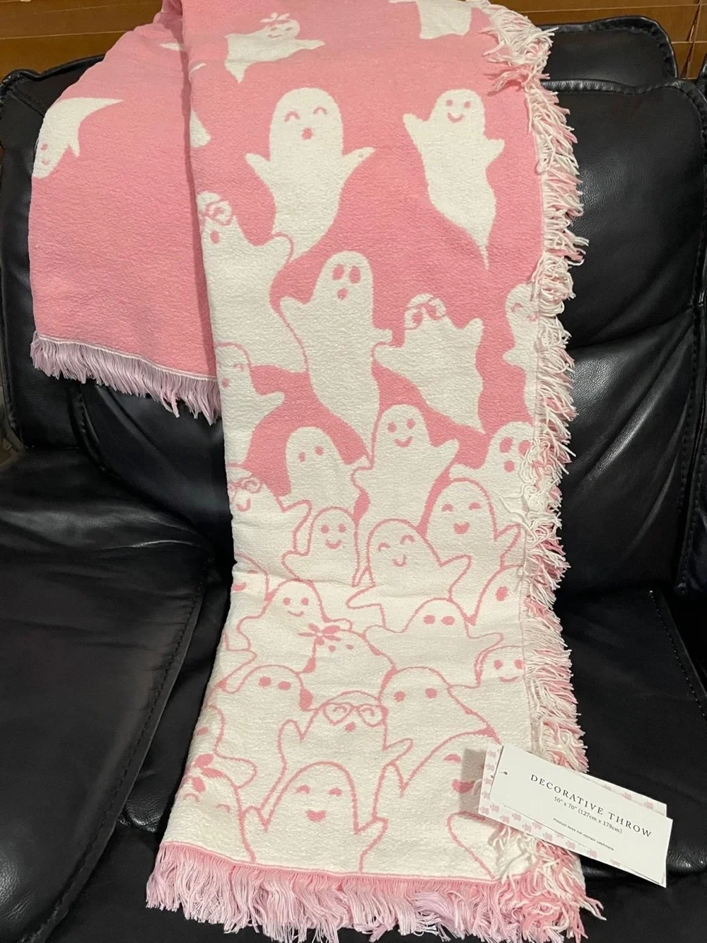 Halloween Cupcakes and Cashmere Where is the Ghost Chenille Throw